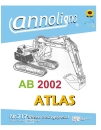 ATLAS Allrad Bagger AB 2002 Bedienungsanleitung & Wartungsanleitung & Bild Ersatzteilliste & Explosionszeichnungen  - annoligno 717